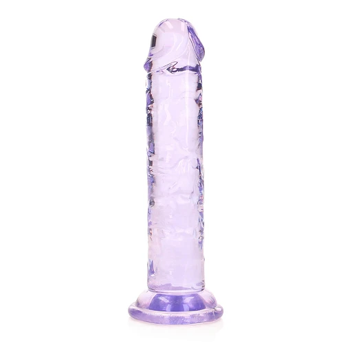 Dildo Straight Crystal Clear 6'' – przyssawka, TPE