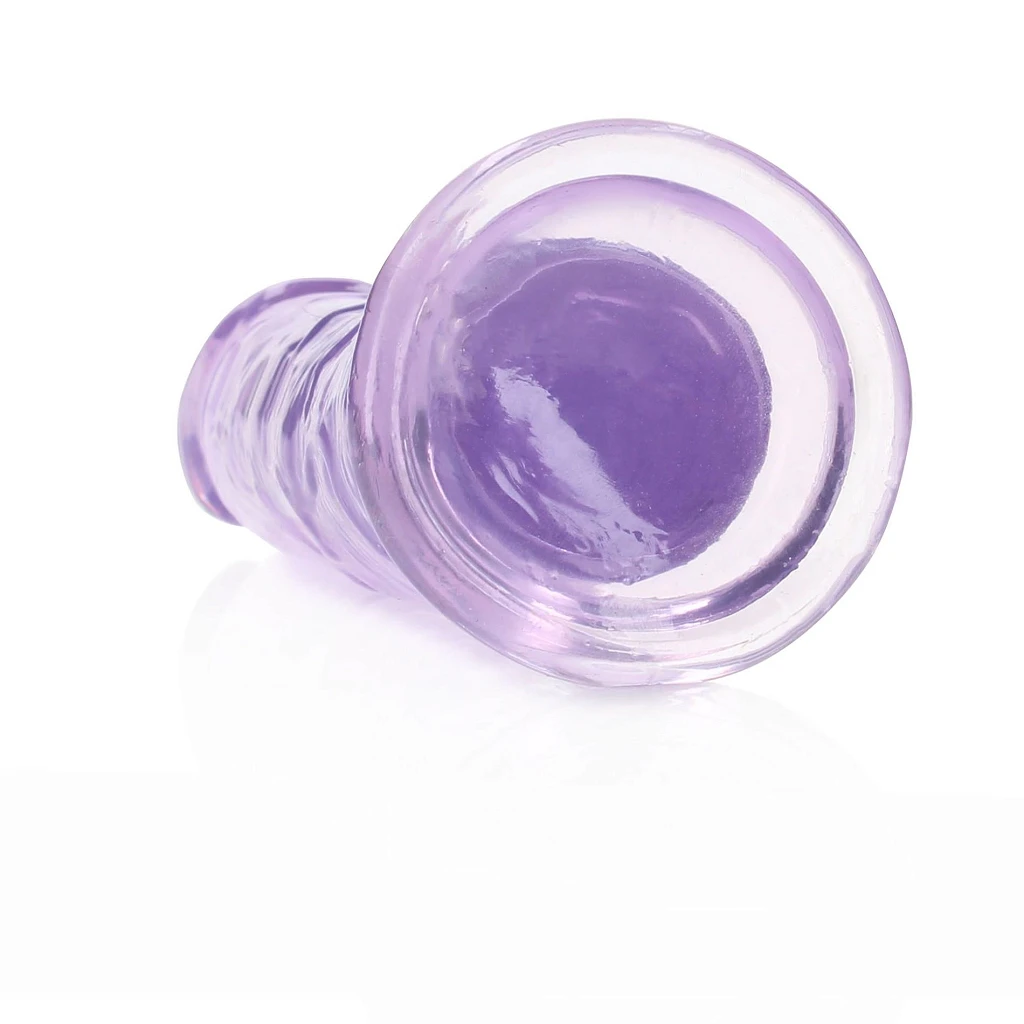 Dildo Straight Crystal Clear 6'' – przyssawka, TPE — zdjęcie 5
