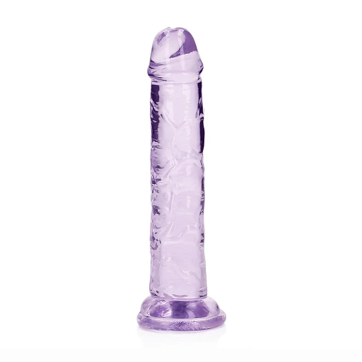 Dildo Straight Crystal Clear 6'' – przyssawka, TPE — zdjęcie 6