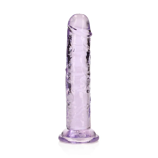 Dildo Straight Crystal Clear 6'' – przyssawka, TPE — zdjęcie 7