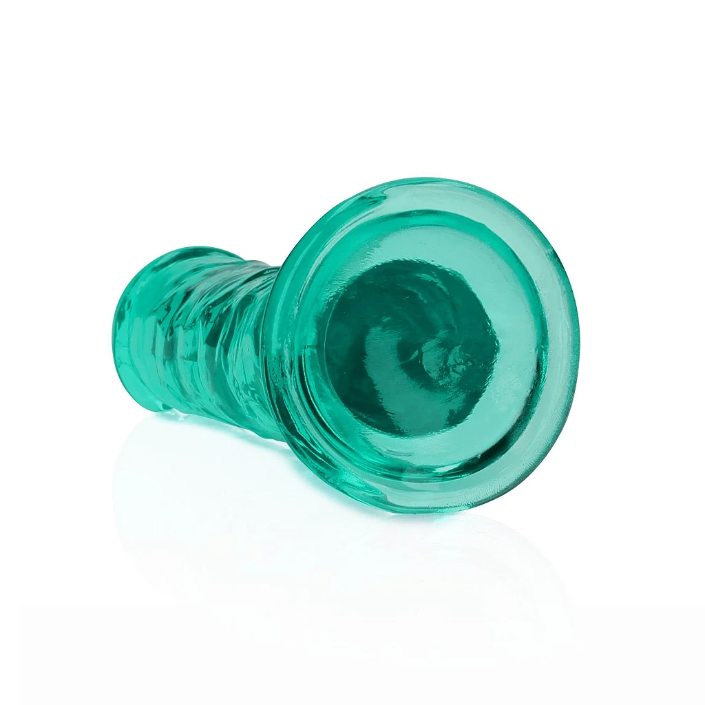 Dildo Straight Crystal Clear 6'' – przyssawka, TPE — zdjęcie 5