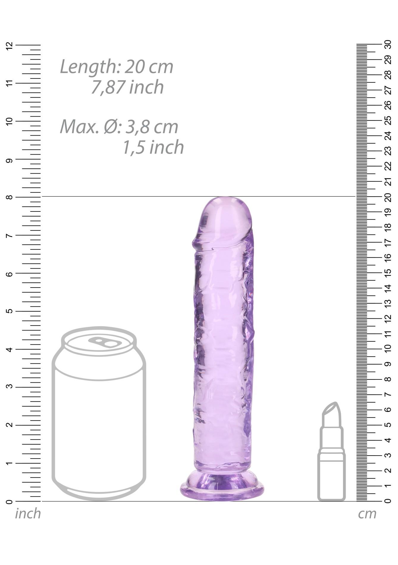 Dildo RealRock Straight Realistic z przyssawką – TPE, bez ftalanów