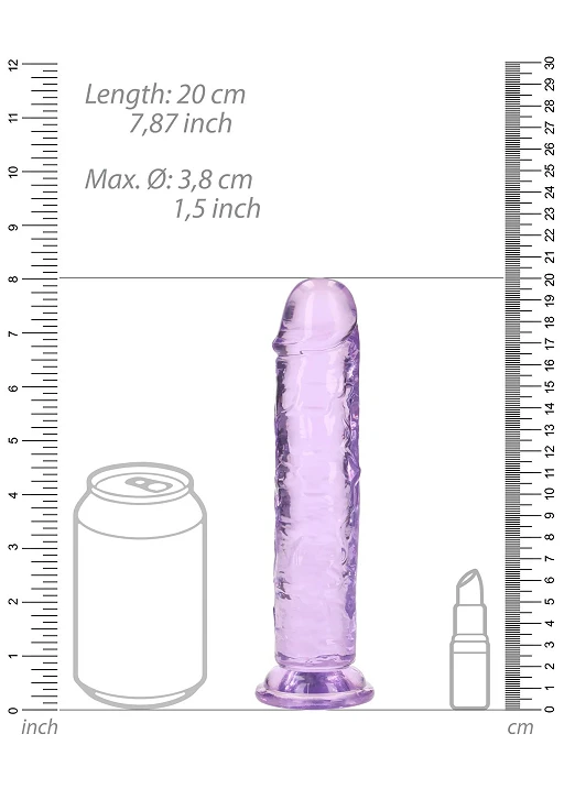 Dildo RealRock Straight Realistic z przyssawką – TPE, bez ftalanów