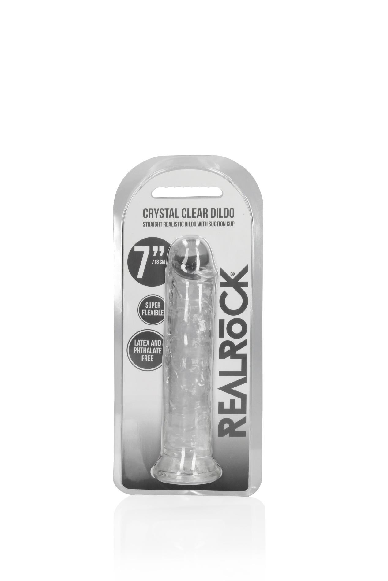Dildo RealRock Straight Realistic z przyssawką – TPE, bez ftalanów