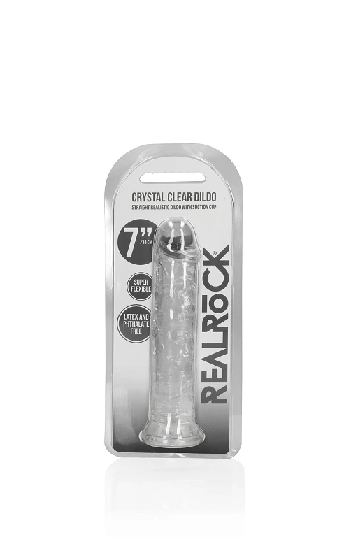 Dildo RealRock Straight Realistic z przyssawką – TPE, bez ftalanów