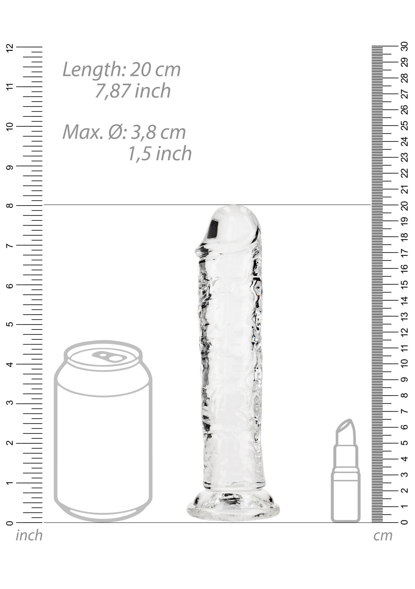 Dildo RealRock Straight Realistic z przyssawką – TPE, bez ftalanów