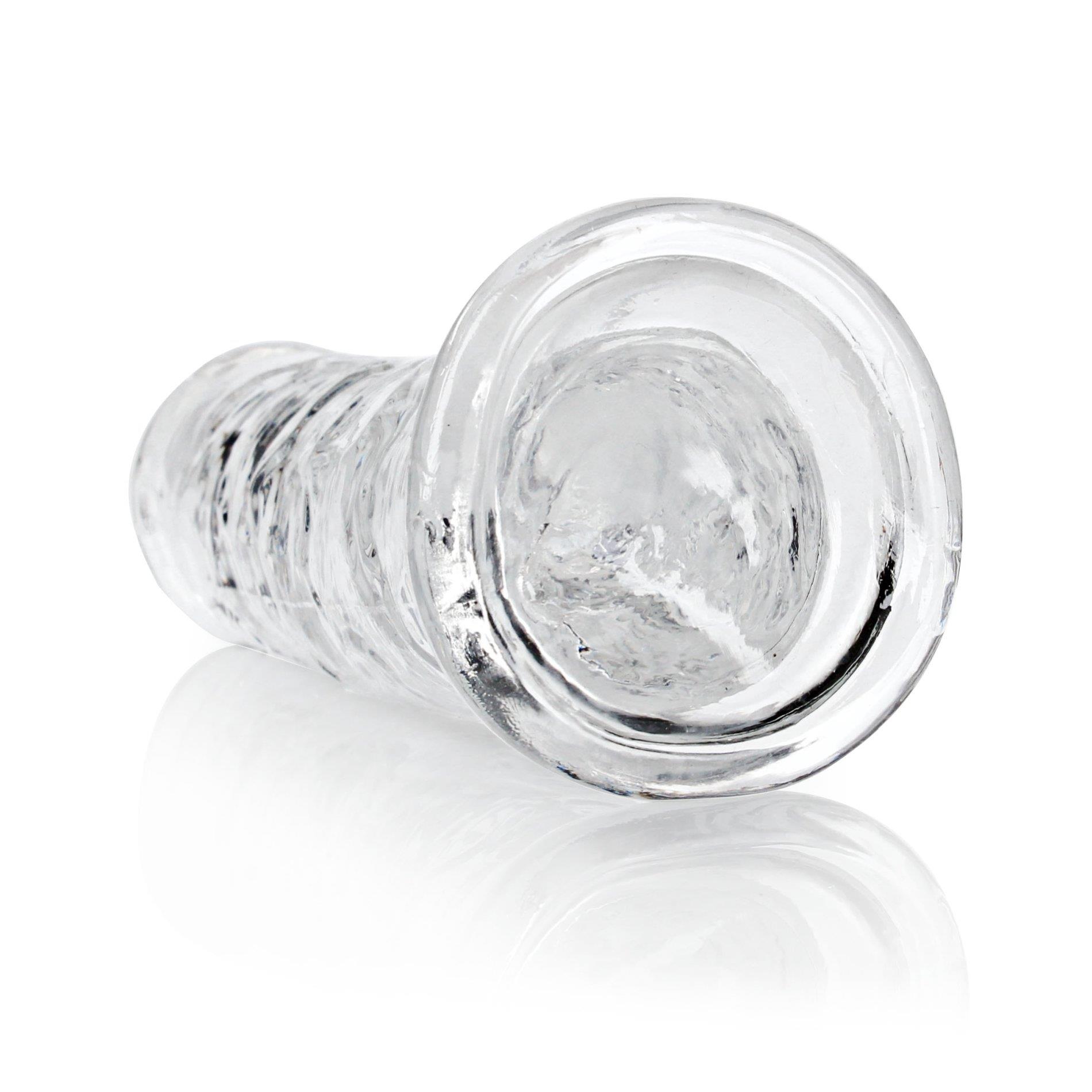 Dildo realistyczne 8,7″ Crystal Clear z przyssawką — zdjęcie 3