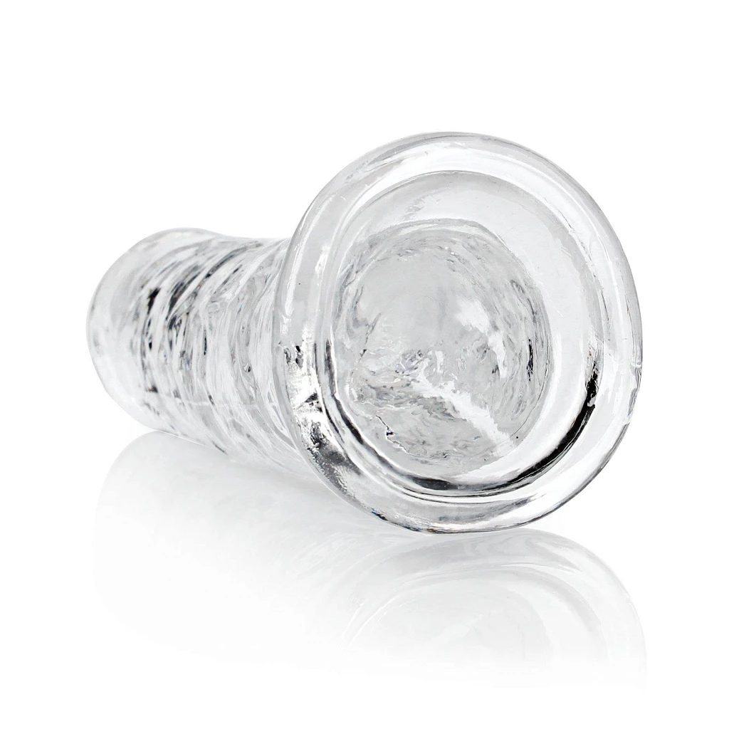 Dildo realistyczne 8,7″ Crystal Clear z przyssawką — zdjęcie 3