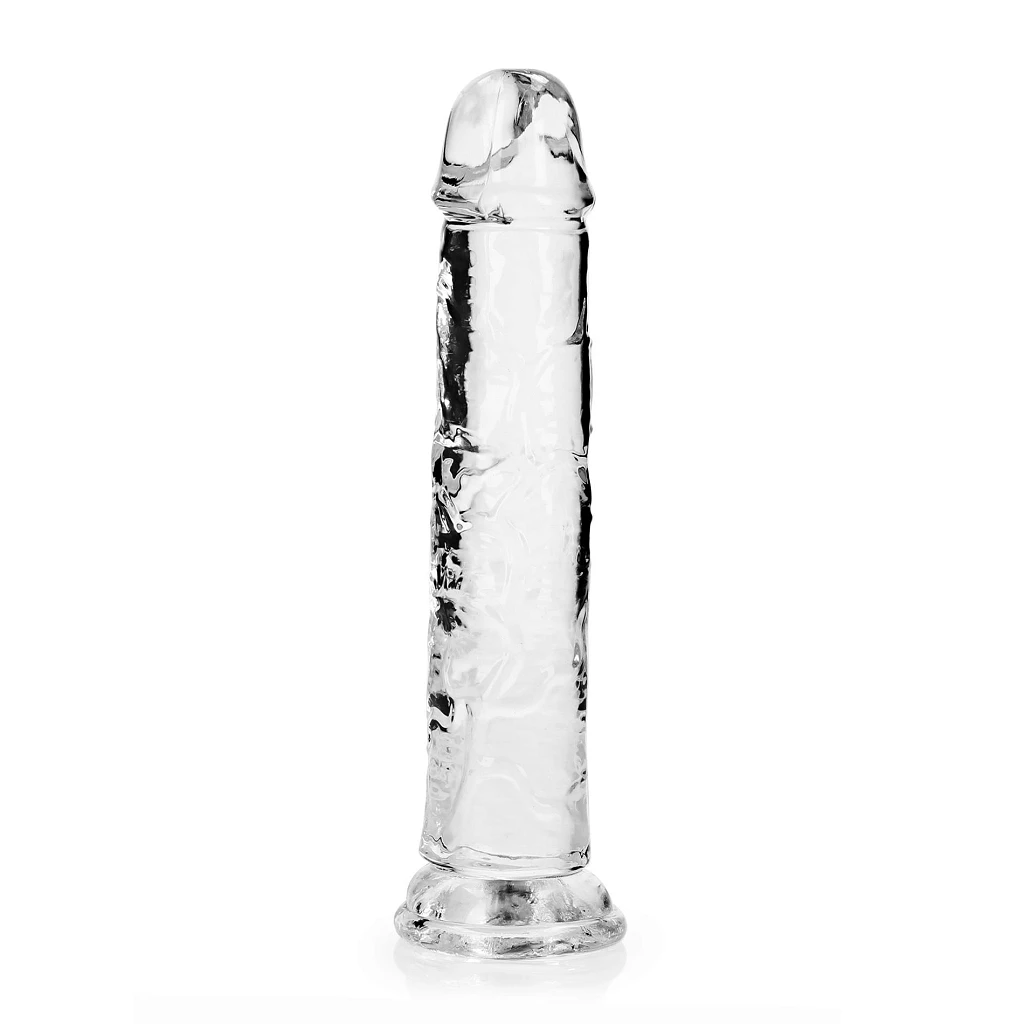 Dildo realistyczne 8,7″ Crystal Clear z przyssawką — zdjęcie 6