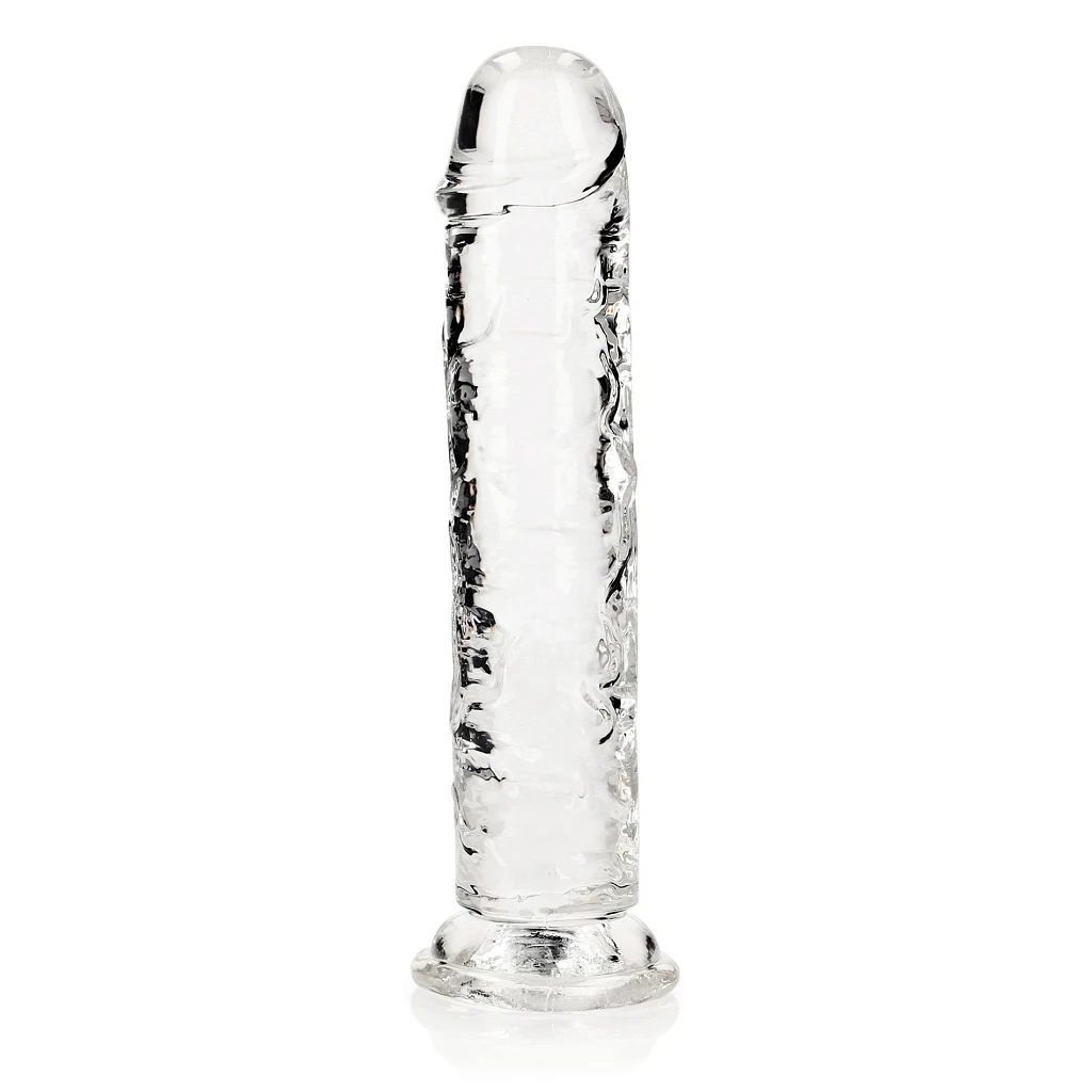 Dildo realistyczne 8,7″ Crystal Clear z przyssawką — zdjęcie 7