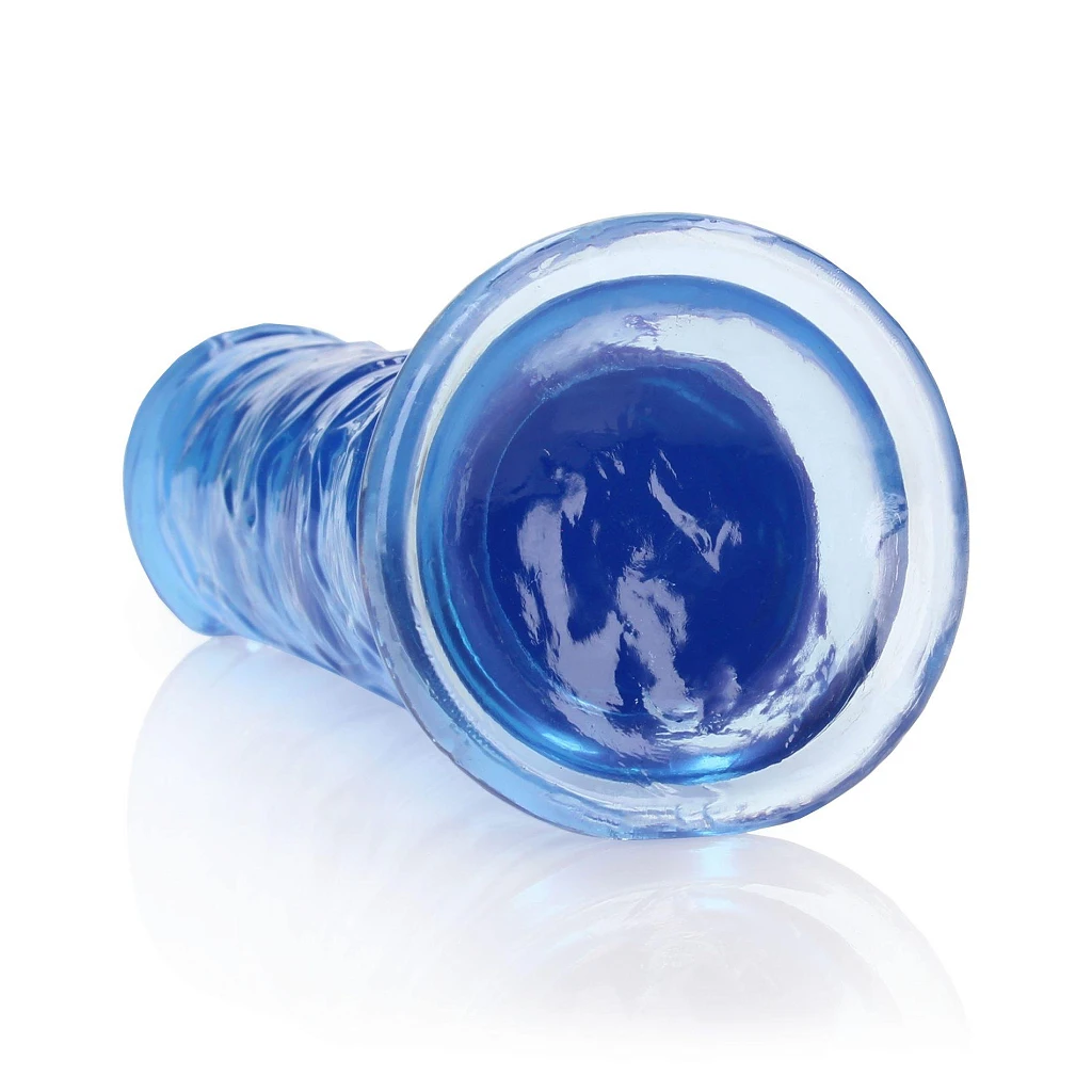 Dildo Straight Realistic z przyssawką 23 cm – przezroczyste — zdjęcie 3