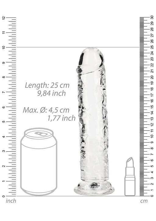 Dildo RealRock Straight Realistic z przyssawką – TPE, bez ftalanów