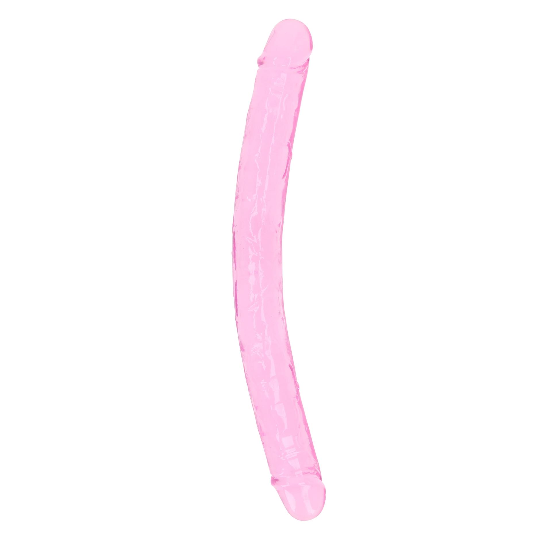 Podwójne dildo RealRock Realistic Double Dong – elastyczne TPE
