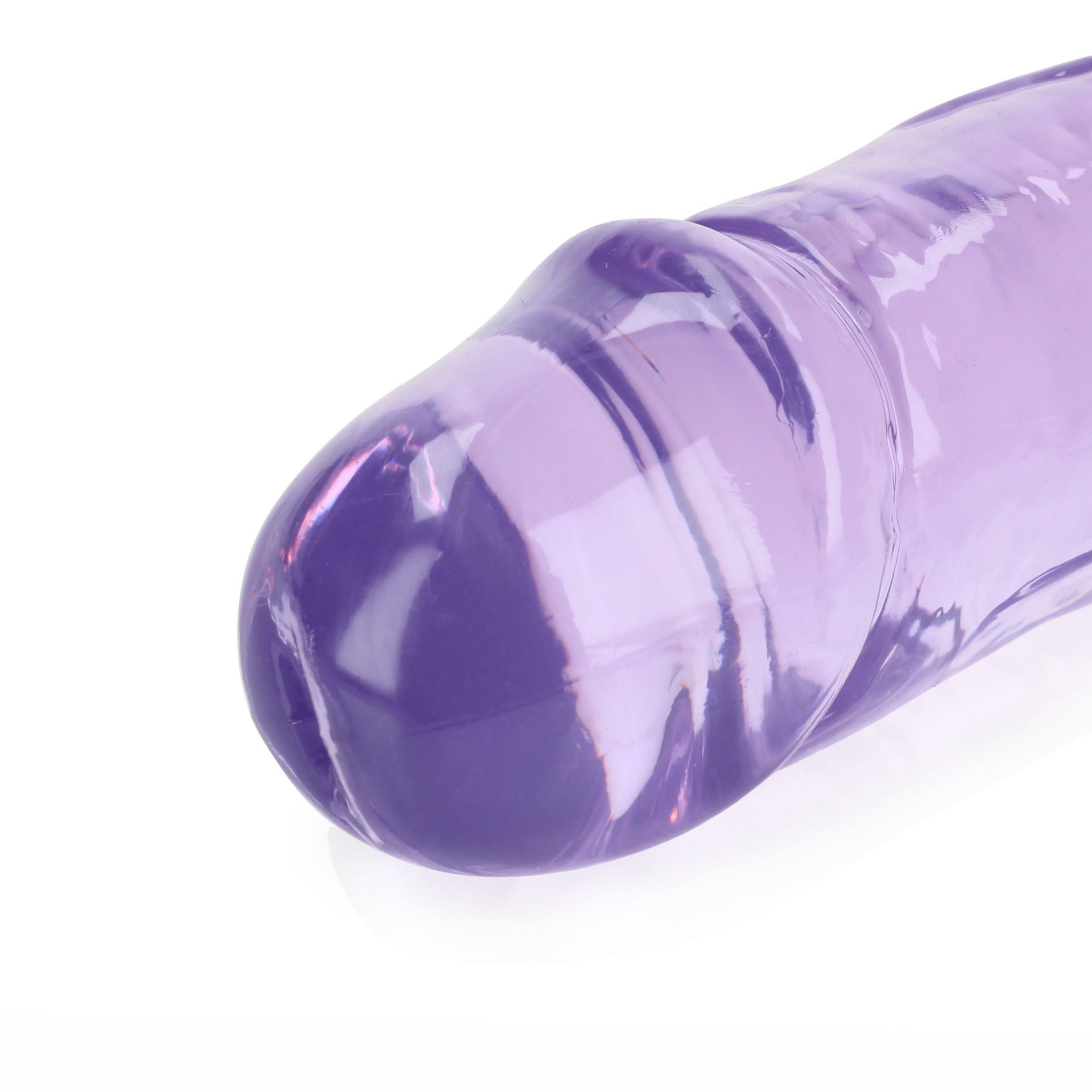 Podwójne dildo RealRock Realistic Double Dong – elastyczne TPE