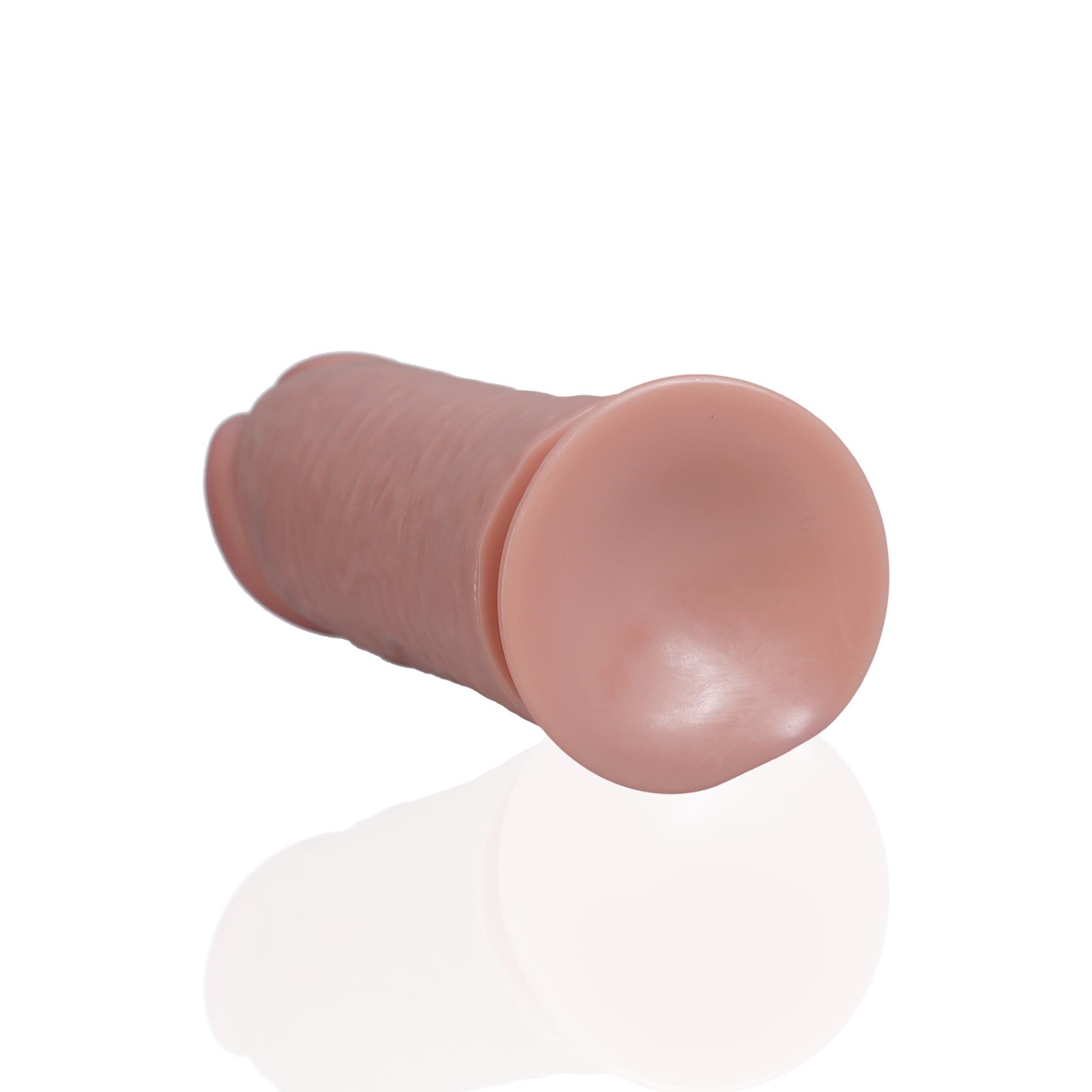 Dildo Extra Thick No Balls 10" – grube, realistyczne z przyssawką — zdjęcie 7