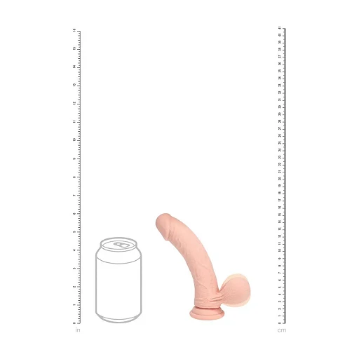 Wibrator RealRock dual density z kulkami, zakrzywiony – 15 cm — zdjęcie 8
