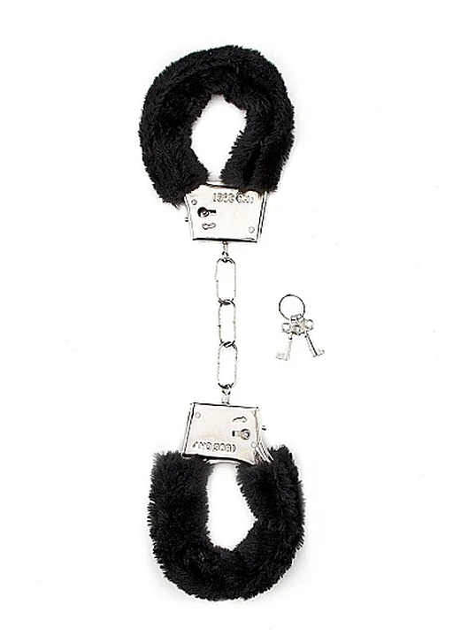 Kajdanki Furry Handcuffs - czarne futerko