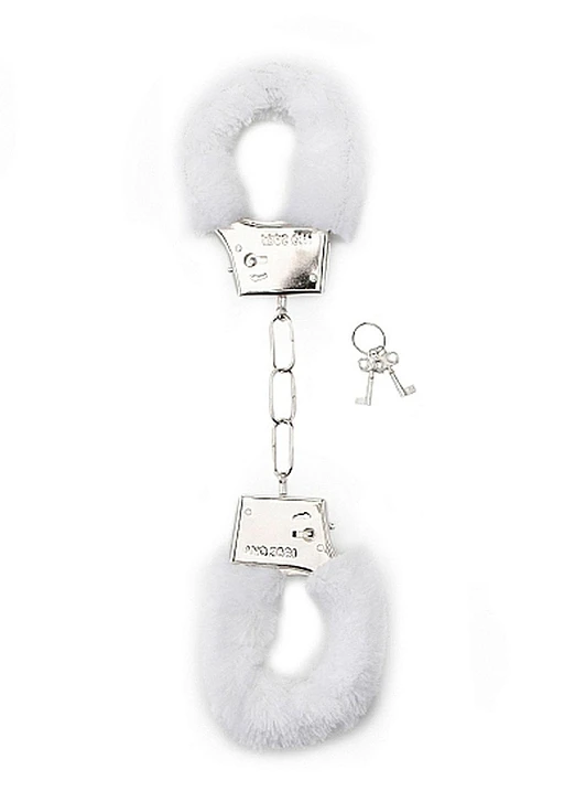 Kajdanki Furry Handcuffs - futro białe