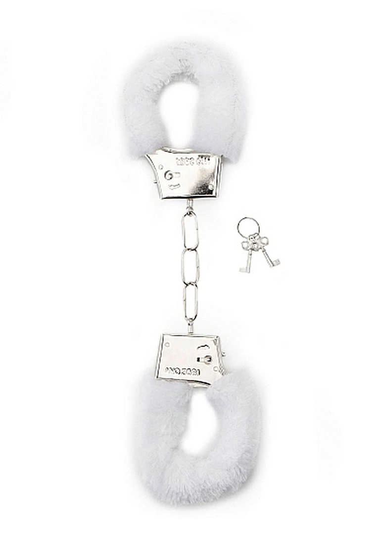 Kajdanki Furry Handcuffs - futro białe