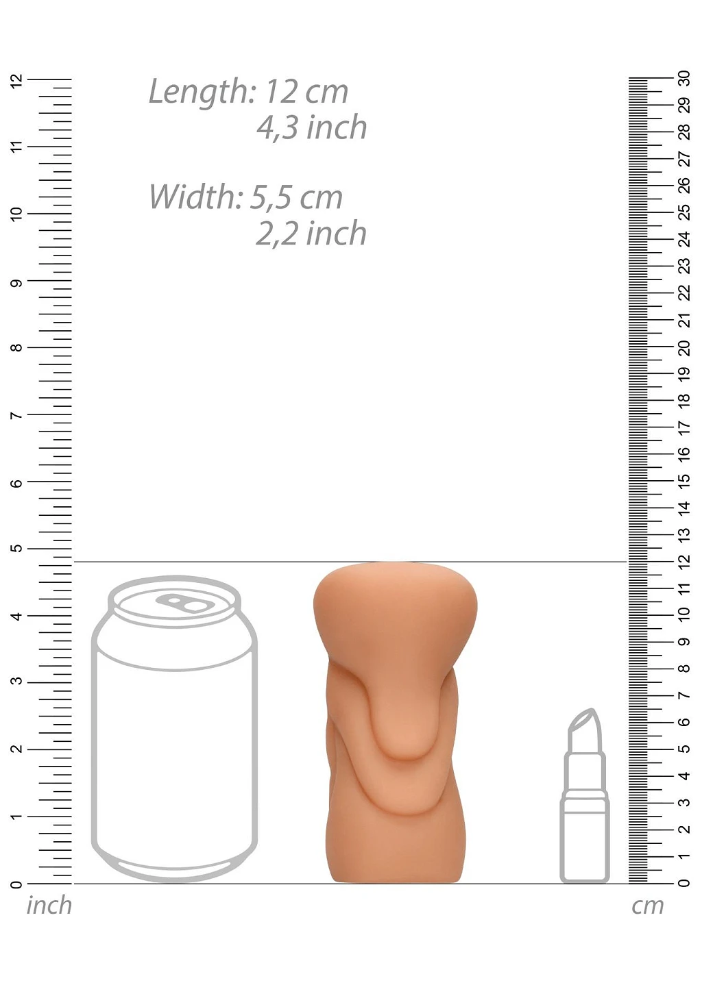Masturbator Anal Stewardessa – TPR, 11 cm — zdjęcie 8