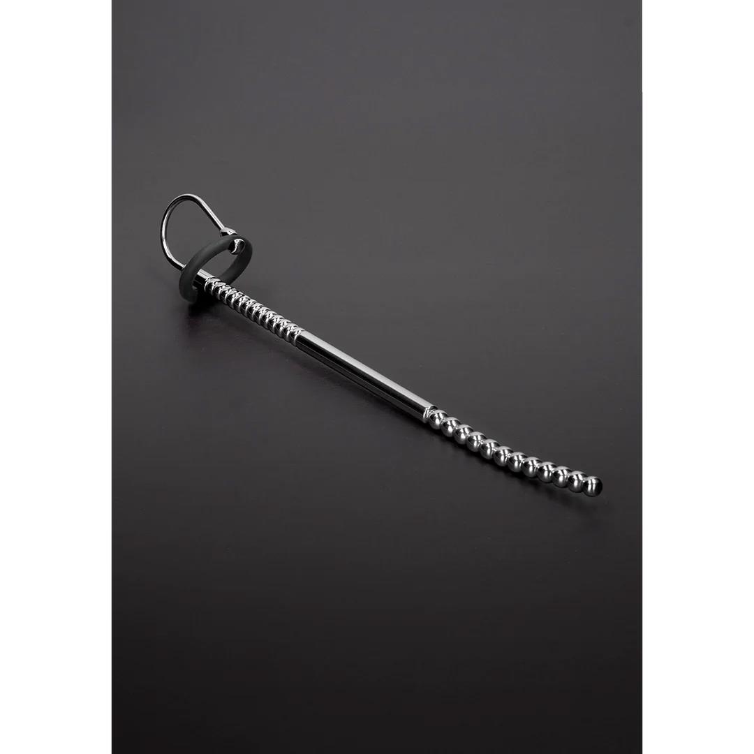 Plug uretralny Multi Beads – stal, żłobiona struktura — zdjęcie 2