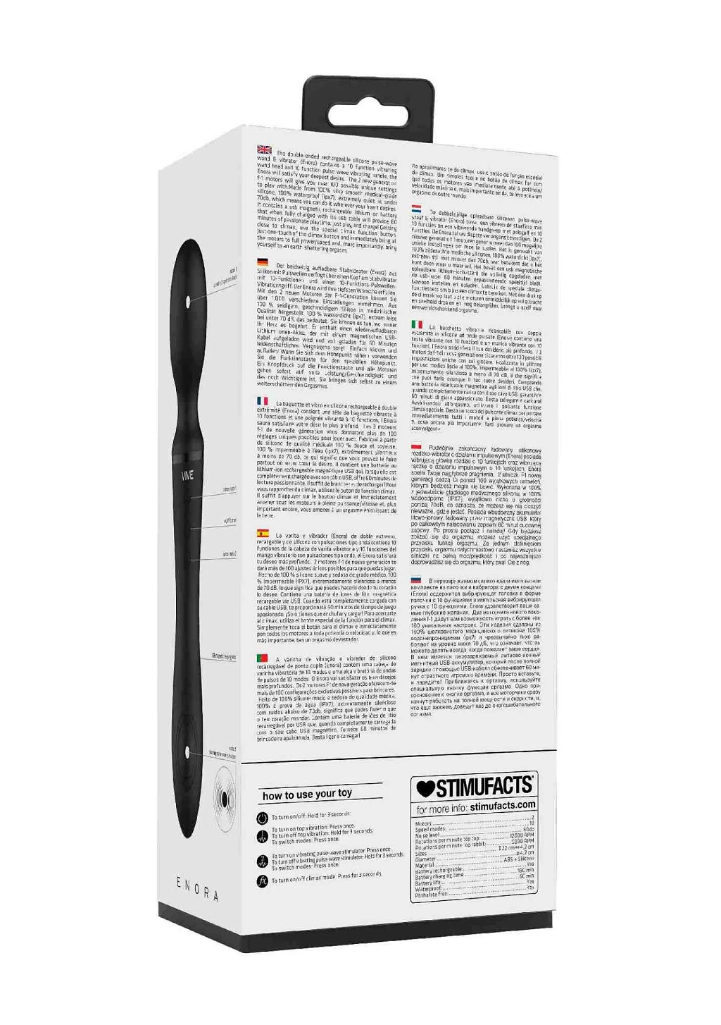 Wand Enora – dwugłowicowy, wibracje i impulsy — zdjęcie 4