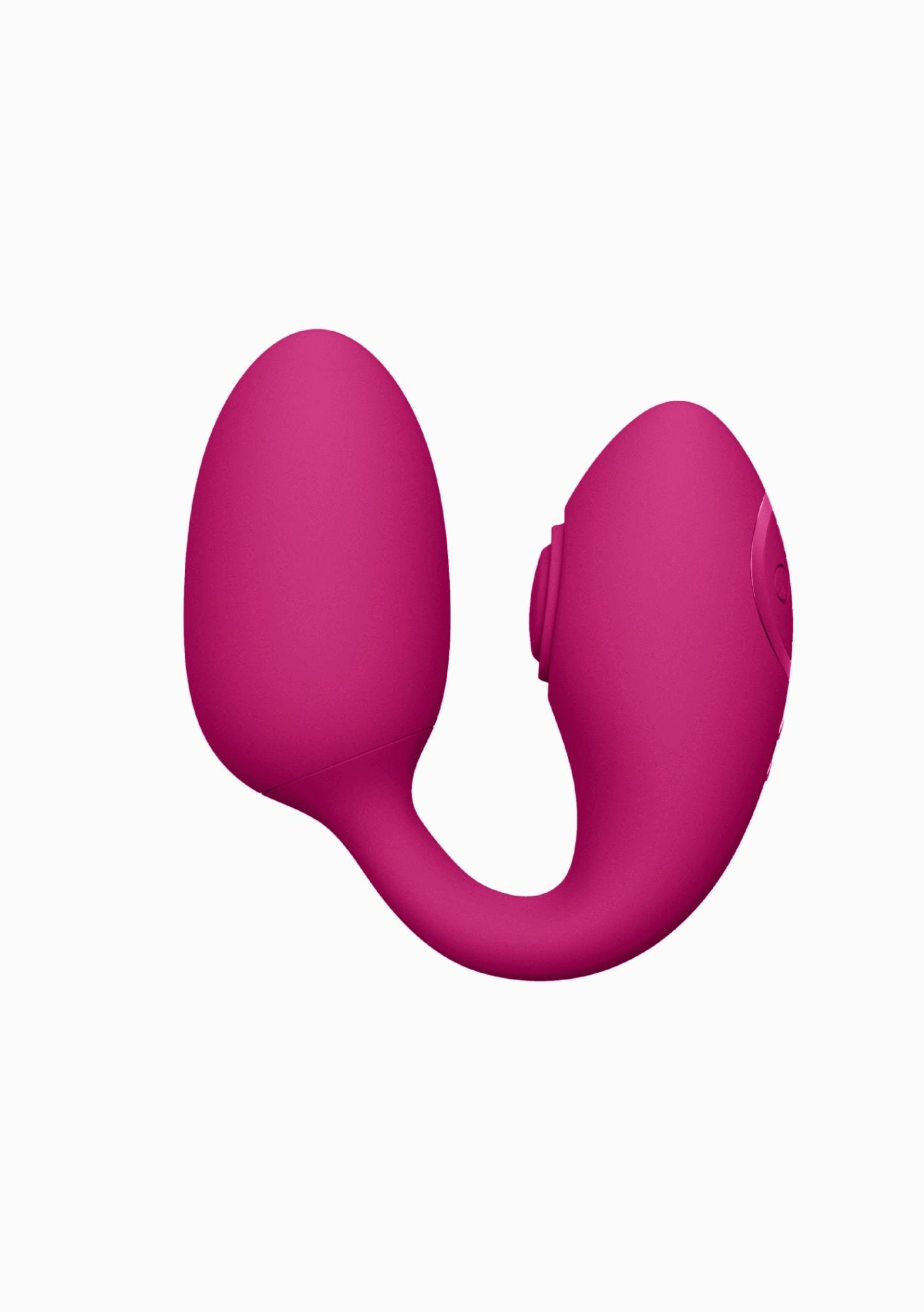 Stymulator Aika – podwójny, z pilotem, silikonowy — zdjęcie 4
