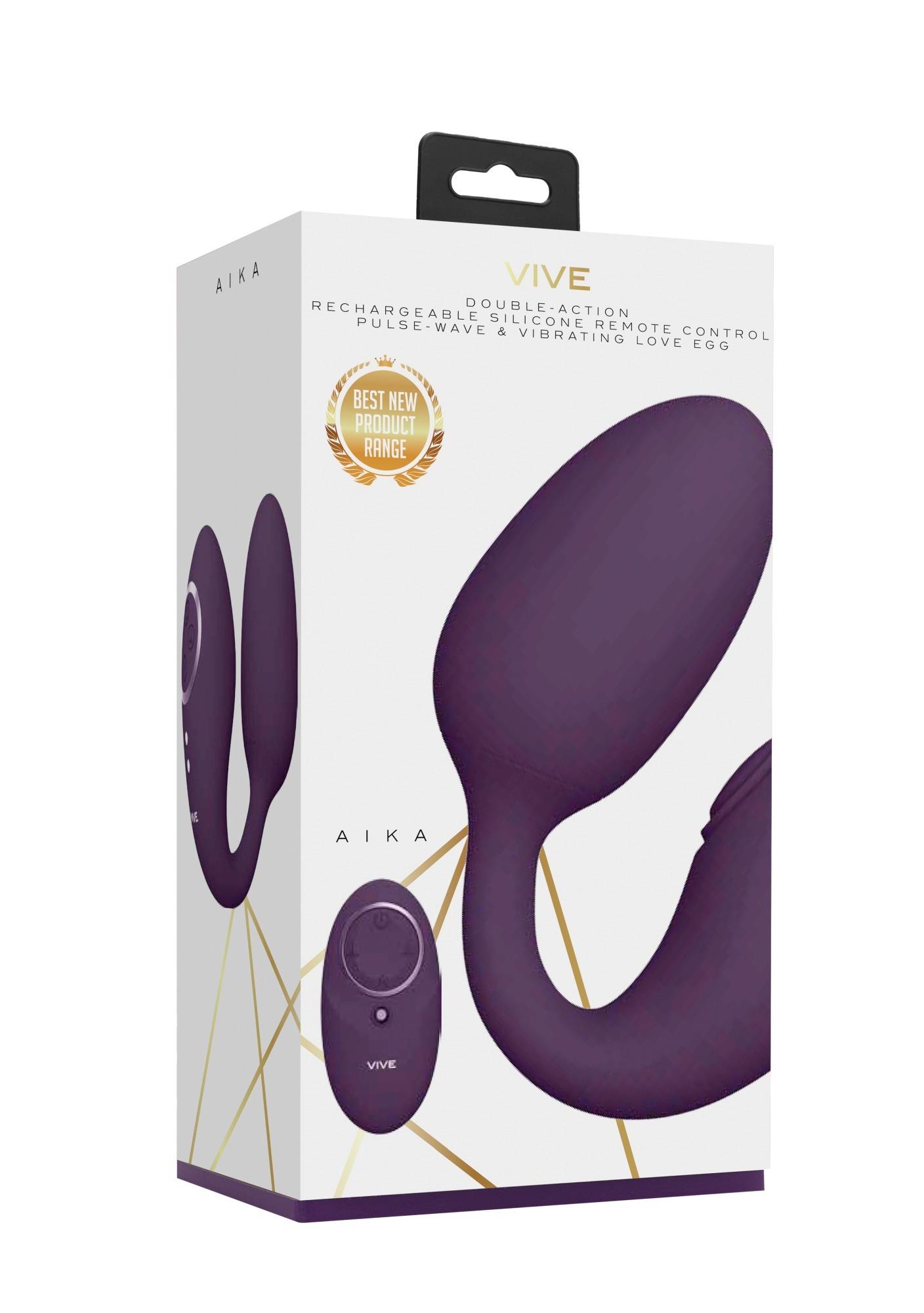 Stymulator Aika – podwójna akcja, fioletowy — zdjęcie 8