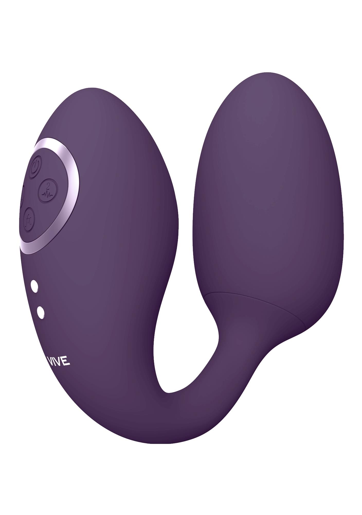 Stymulator Aika – podwójna akcja, fioletowy — zdjęcie 1
