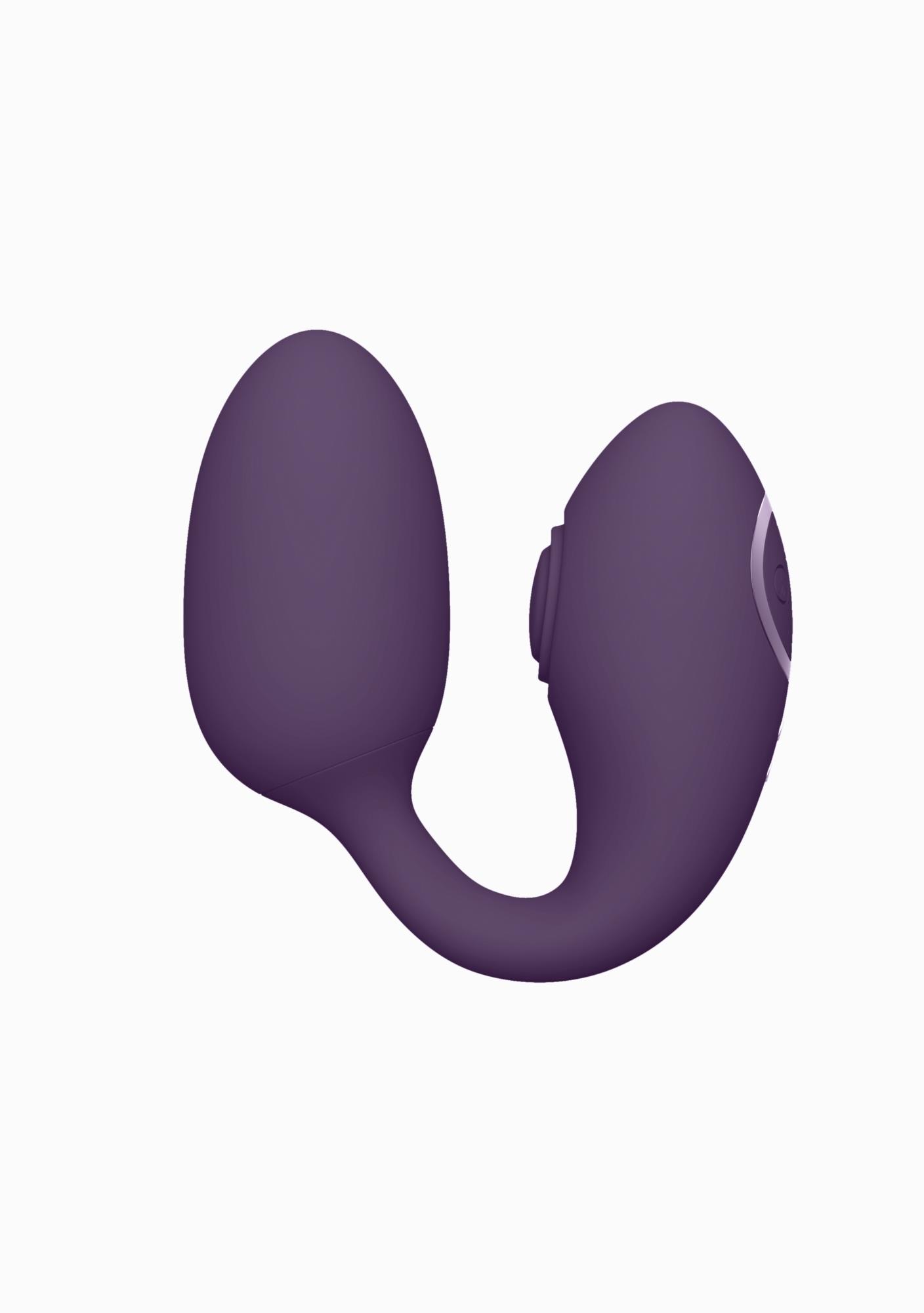 Stymulator Aika – podwójna akcja, fioletowy — zdjęcie 3