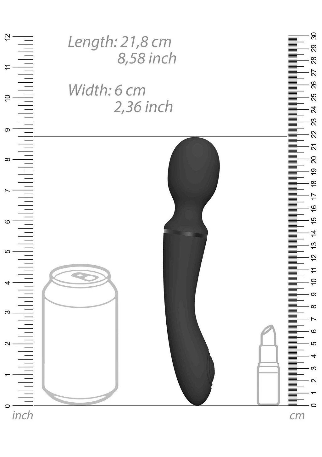 Stymulator Nami – dwustronna różdżka, fale + wibracje — zdjęcie 4