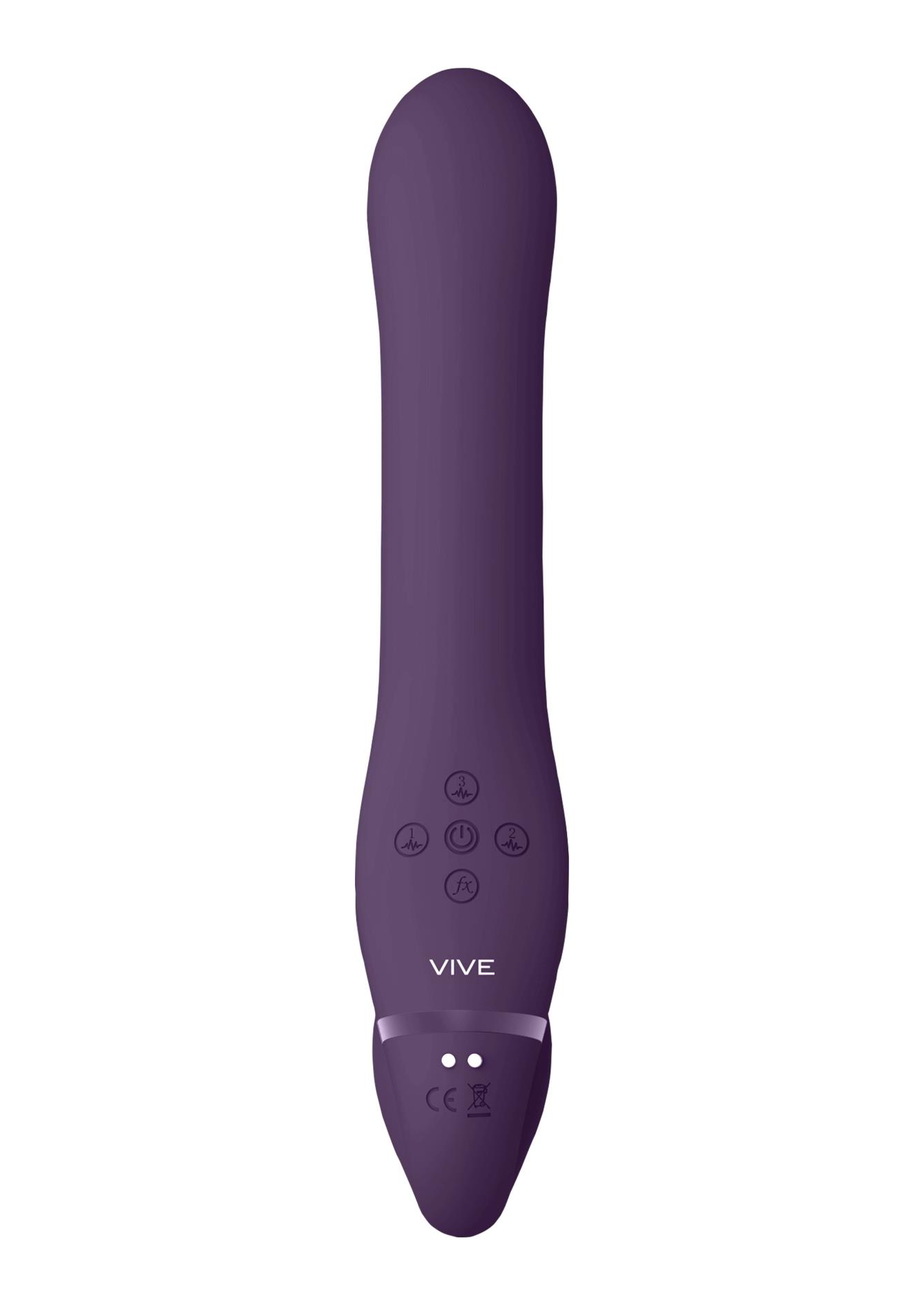 Zestaw strap-on AI - podwójna wibracja, silikon — zdjęcie 3