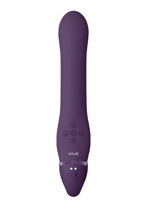 Zestaw strap-on AI - podwójna wibracja, silikon — zdjęcie 3