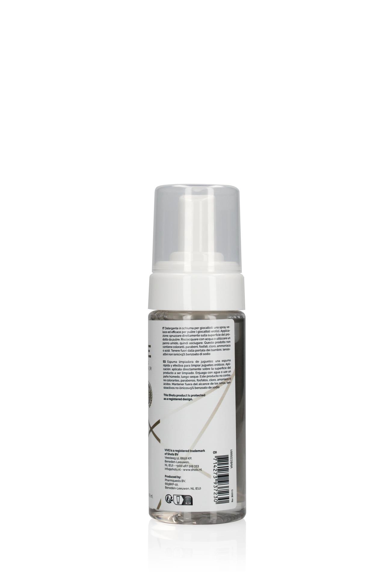 Pianka do czyszczenia zabawek erotycznych - 140 ml, biodegradowalna — zdjęcie 5