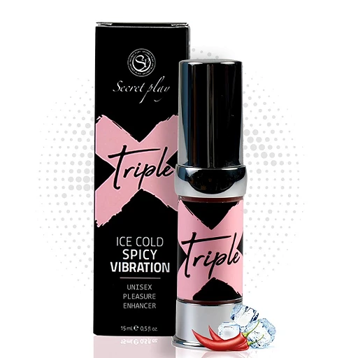 Żel stymulujący Triple X – efekt chłodu, ognia i wibracji, 15 ml