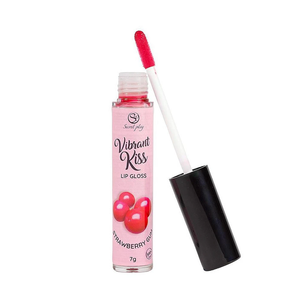 Błyszczyk wibrujący Vibrant Kiss - smak gumy truskawkowej