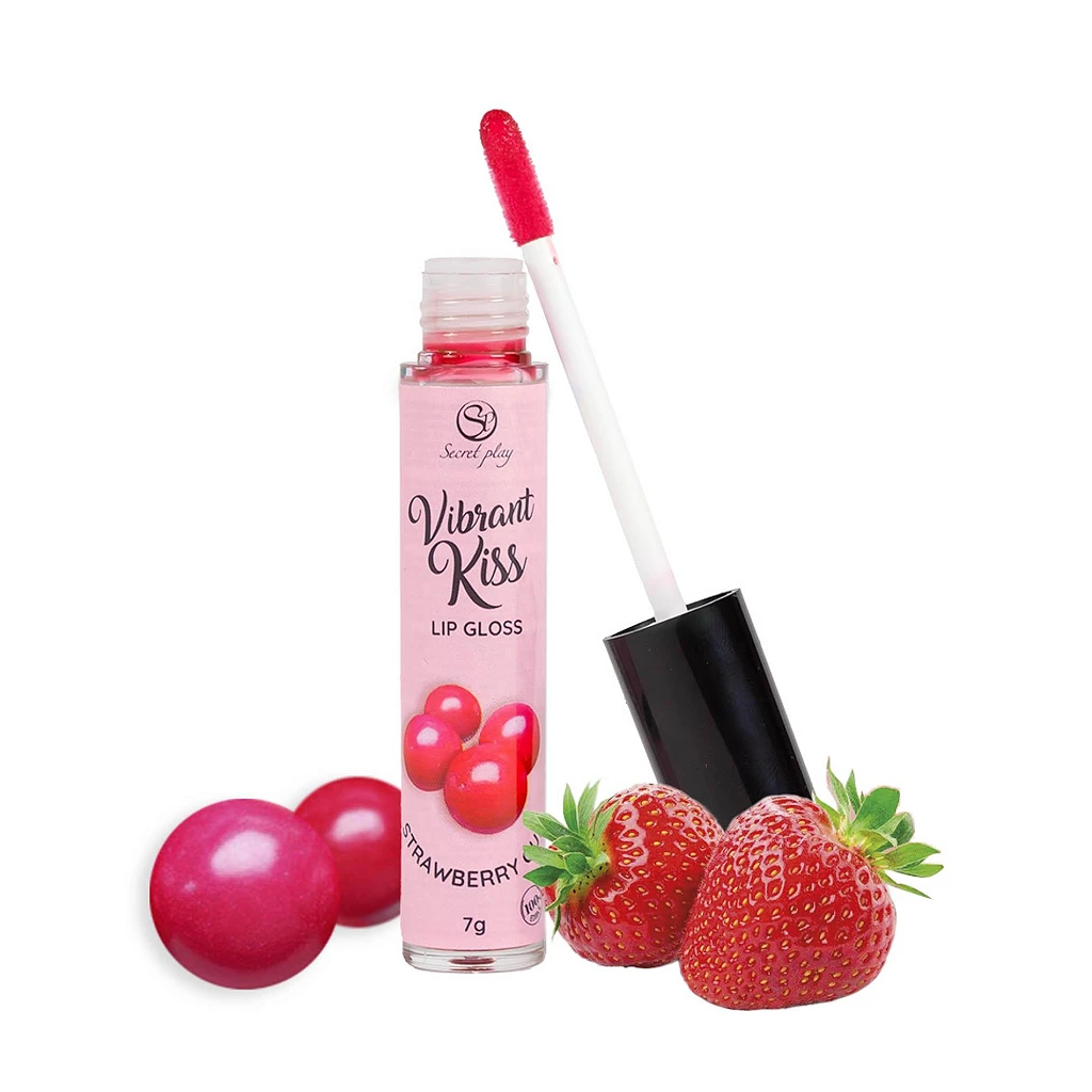 Błyszczyk wibrujący Vibrant Kiss - smak gumy truskawkowej — zdjęcie 2