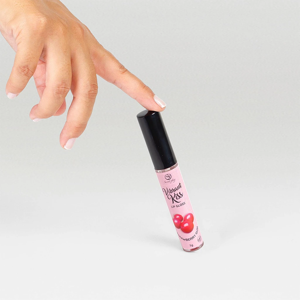 Błyszczyk wibrujący Vibrant Kiss - smak gumy truskawkowej — zdjęcie 3