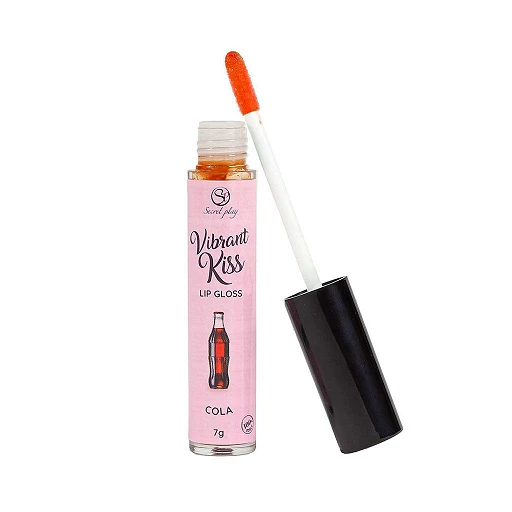 Błyszczyk wibrujący Vibrant Kiss - smak coli, w 100% jadalny
