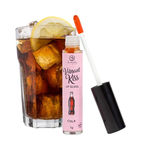 Błyszczyk wibrujący Vibrant Kiss - smak coli, w 100% jadalny — zdjęcie 3