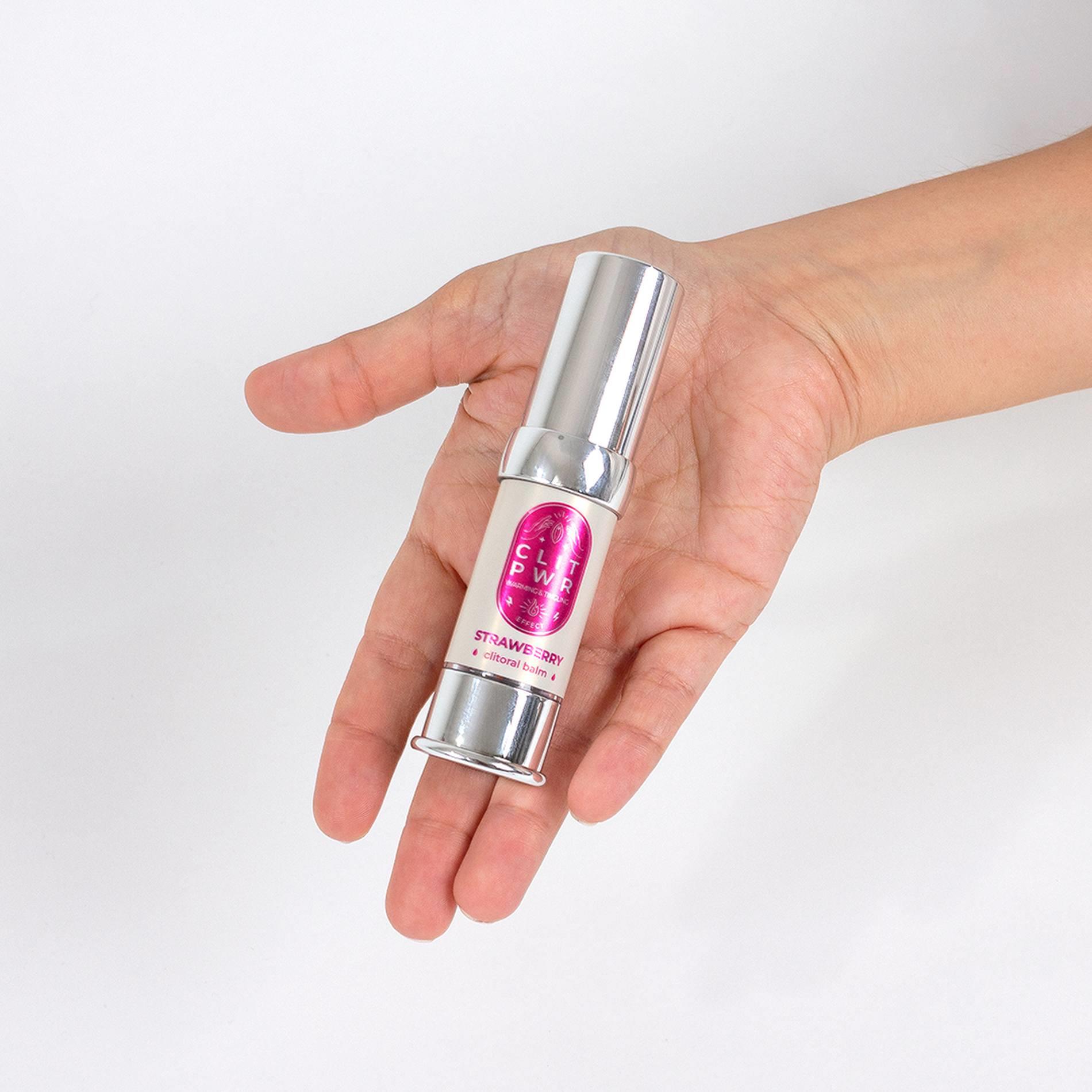 Balsam łechtaczkowy CLIT PWR – efekt rozgrzewający, truskawka, 15 ml — zdjęcie 2