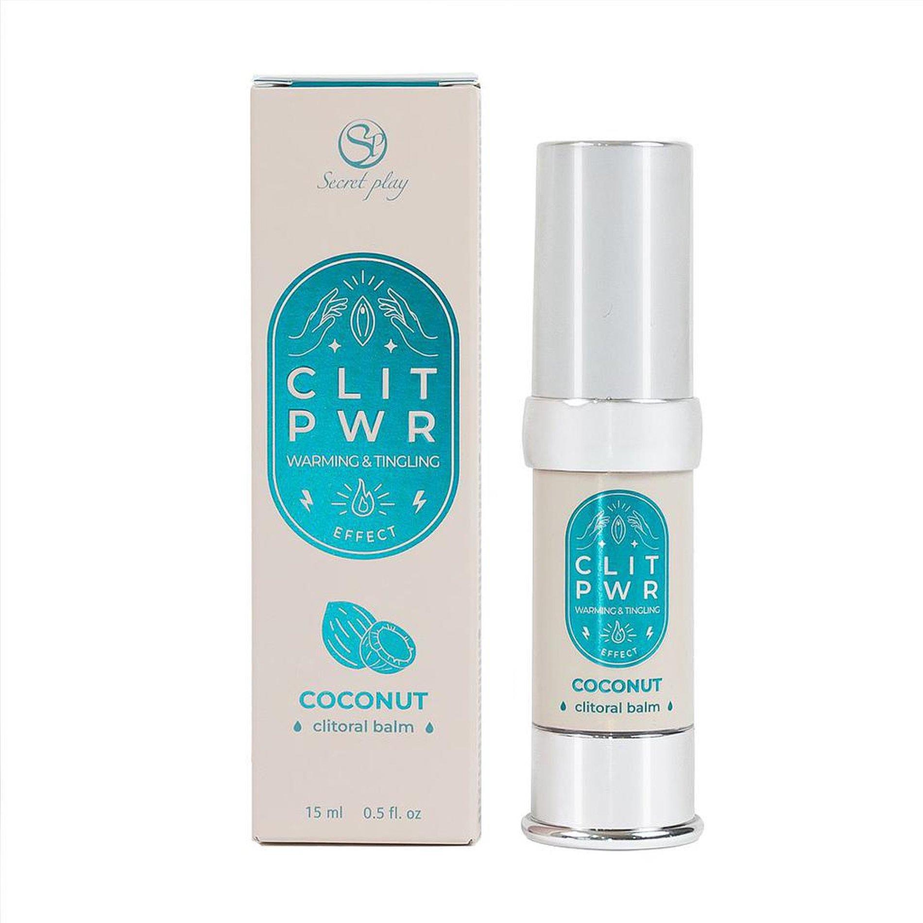 Balsam do łechtaczki Clit Pwr – rozgrzewająco-mrowiący, kokos, 15 ml — zdjęcie 1