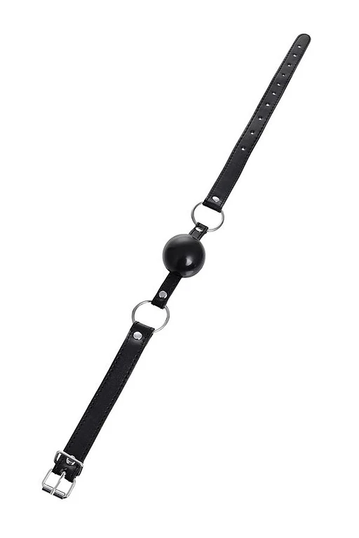 Knebel z kulką Anonymo – czarny, 64 cm, kulka 4 cm — zdjęcie 4
