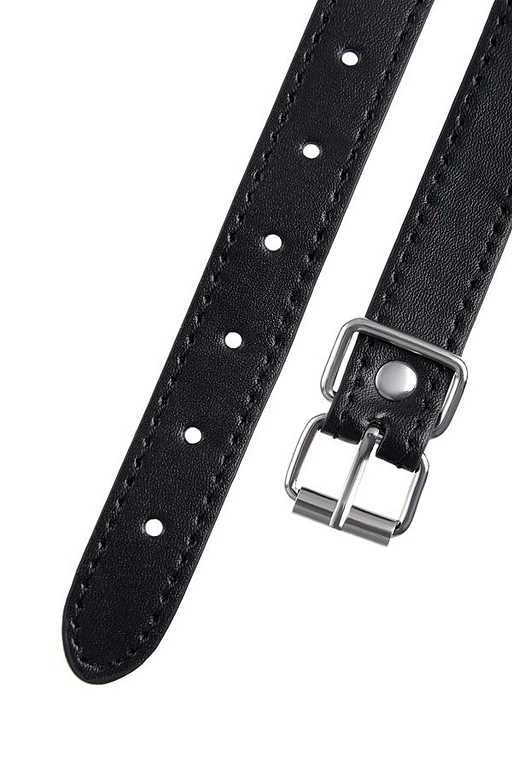 Knebel z kulką Anonymo – czarny, 64 cm, kulka 4 cm — zdjęcie 8