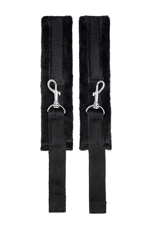Pas do unieruchamiania z poduszką – czarny welur, 127 cm — zdjęcie 2