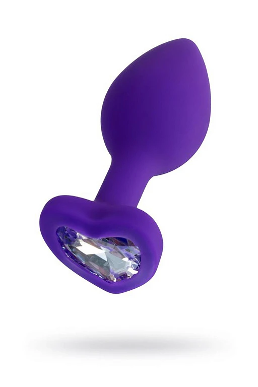 Korek analny Diamond Heart – kryształowe serce, 7 cm — zdjęcie 2