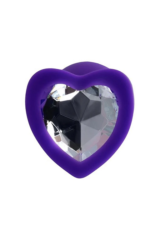 Korek analny Diamond Heart – kryształowe serce, 7 cm — zdjęcie 5