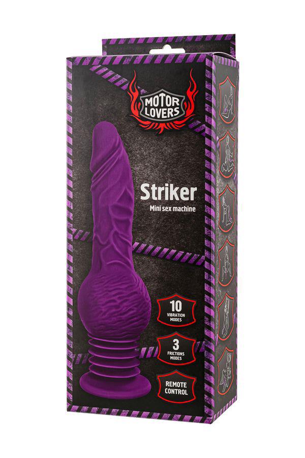Mini maszyna do seksu Striker – pilot, przyssawka, 23,5 cm — zdjęcie 8