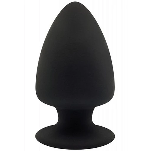Korek analny Plug Model 1 M – czarny, podwójna gęstość