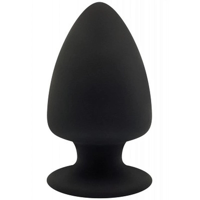 Korek analny Plug Model 1 M – czarny, podwójna gęstość